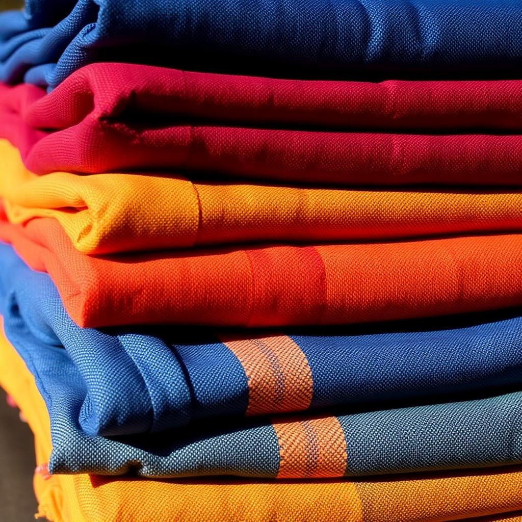 Handloom cotton and silk sarees at a Cottonfab exhibition